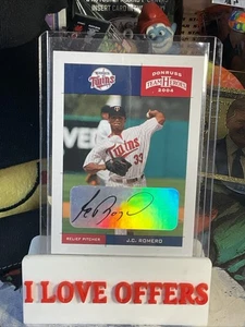 2004 DONRUSS TEAM HEROS J.C. ROMERO AUTOGRAPH #238 MINNESOTA TWINS CSTORE MORE - Picture 1 of 4