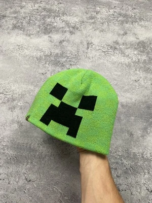 Y2K MINECRAFT CREEPER BAPE SOMBRERO GORRO GORRA DE COLECCIÓN RARO OPIO MOJANG BOMBO Foto 1 de 4