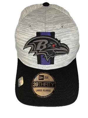 * Новый с Ярлыками * BALTIMORE RAVENS New Era 39IRTY черный NFL официальный резинке шляпа (L/XL) - Изображение 1 из 4