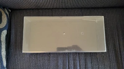 Acrylicase Clear Display Show CASE for 1:18 Die Cast Car Black Base, One CRACK - Image 1 of 4