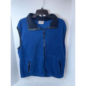 Timberline Colorado Fleece Vest Full Zip Pockets Sleeveless Blue XL - Picture 1 of 3