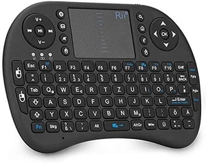 Rii I8 Mini Tastatur Wireless Mit Touchpad, Smart TV Tastatur, Mini Keyboard  - Bild 1 von 12
