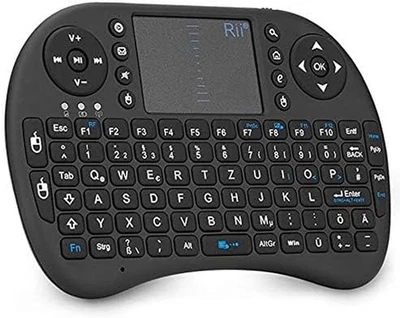 Rii I8 Mini Tastatur Wireless Mit Touchpad, Smart TV Tastatur, Mini Keyboard  - Bild 1 von 4