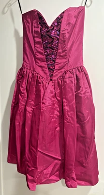 Nuevo de Lote Antiguo Jessica McClintock Gunne Sax Vestido de Graduación Sin Tirantes Años 80/90 7/8 Foto 1 de 4