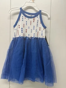 New Okie-dokie red white and blue sleeveless Toddler dress size 2T - Picture 1 of 5