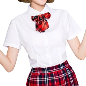 1 pieza Camisa Uniforme Estilo Japonés Niñas Camisa Blanca Manga Corta Talla M - Imagen 1 de 12