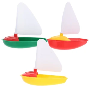 Juguete de vela acuática para niños pequeños botes flotantes baño veleros - Imagen 1 de 12