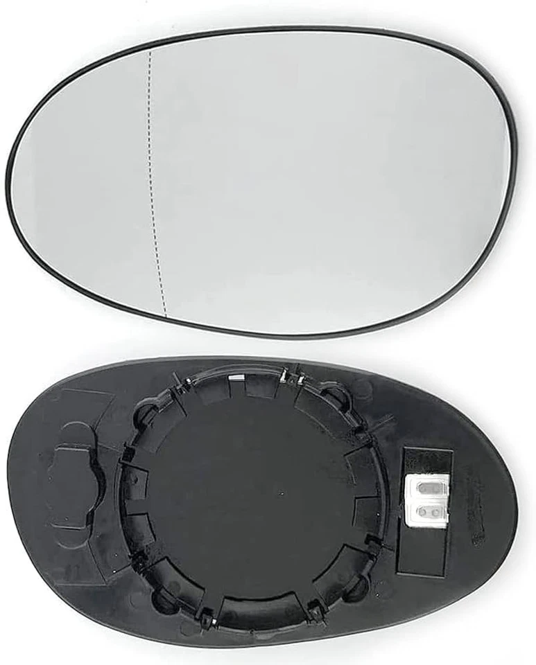 For Smart Coupe' Vetro + Piastra Dx Cromato per Specchietto Retrovisore - Immagine 1 di 1