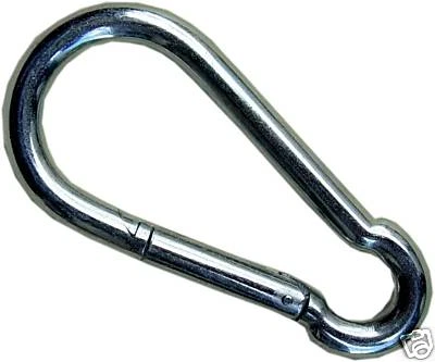 2 Carabiners 16cm Hammocks Hanging Seats Load Capacity 600kg Suspension Fixing - Image 1 of 3