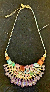 Kaleidoscope of ColorBold Arnold Scaasi Designer Princess Style Necklace in Box - Picture 1 of 7