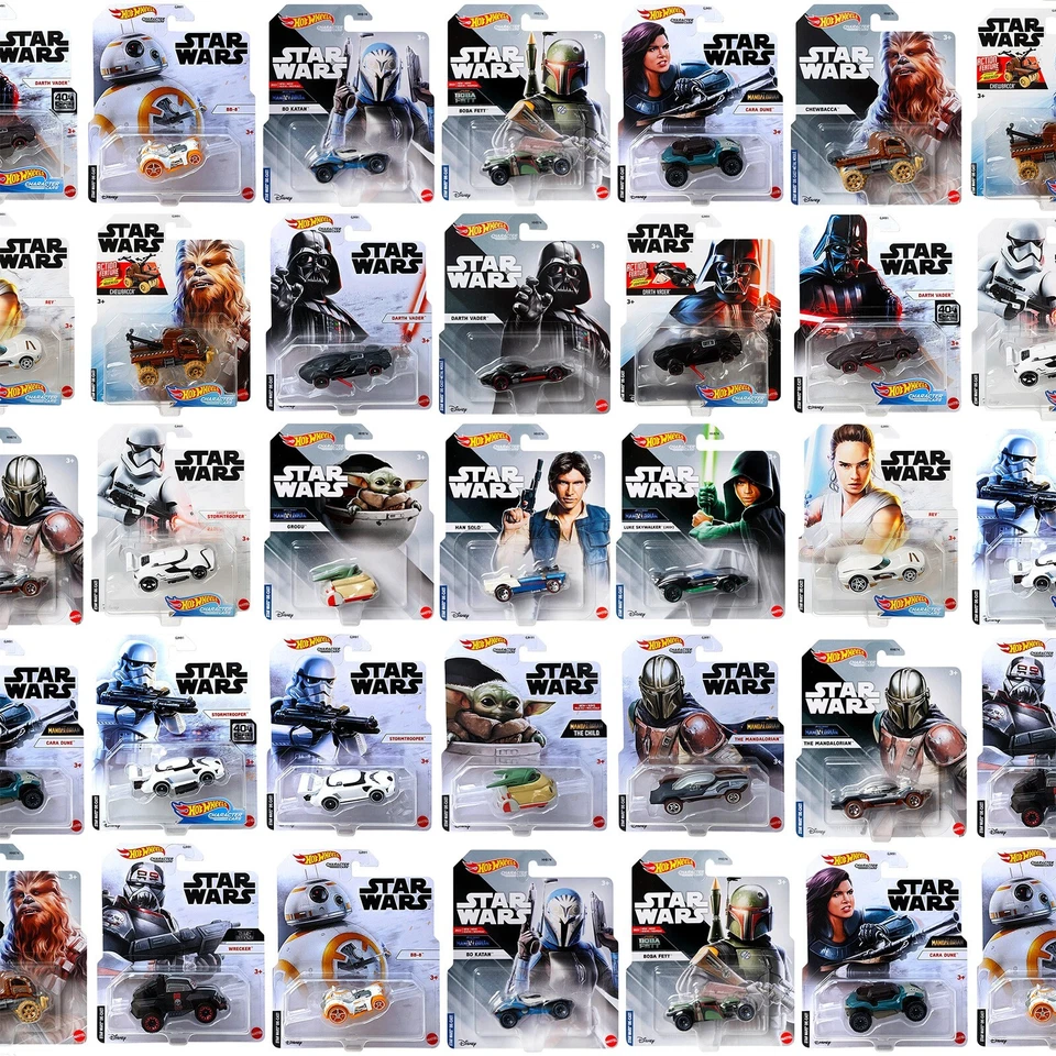 HOT WHEELS 2019-2021 STAR WARS CHARACTER CARS - Pick and choose!! - Image 1 of 1