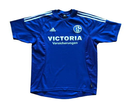 FC Schalke 04 Home football shirt 2002 - 2004 Soccer Jersey Tee Size M Cover
