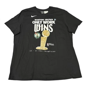 Nike Boston Celtics Basketball Official 2024 NBA Champions L Shirt New NWT - Picture 1 of 3