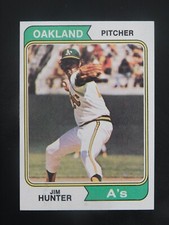 1974 Topps Baseball Card #7 Jim Hunter (NM)