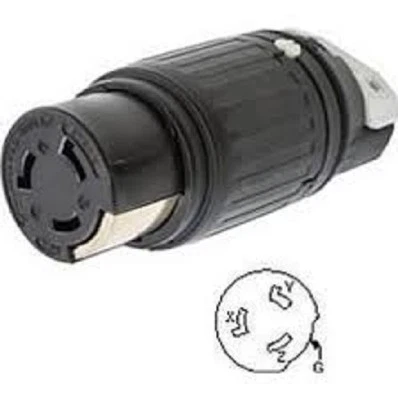 Hubbell 3764C 50 Amp 600 Volt AC 3P 4W Twist lock Connector NIB  *** SALE *** - Image 1 of 3