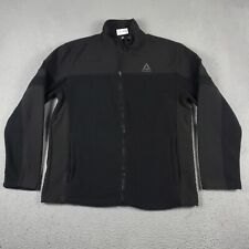 Reebok Jacket Mens Size Large Black Fleece Lined Full Zip Up Winter Coat