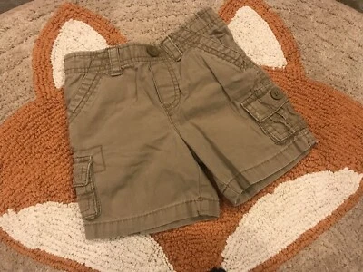 Pantalones Cortos Carga Healthtex Bebé Niño Talla 18M Caqui con Bolsillos. #12 Foto 1 de 3