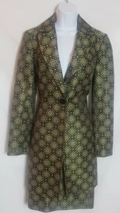 Nine West Womens Size Small 2 Piece Skirt Suit Set Tapestry Silk Blend EUC  - Picture 1 of 8
