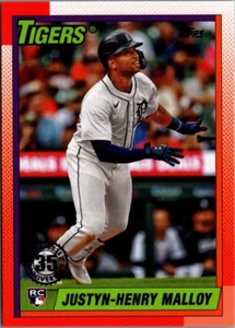 2025 Topps '90 Topps #T9022 Justyn-Henry Malloy RC Detroit Tigers - Picture 1 of 2