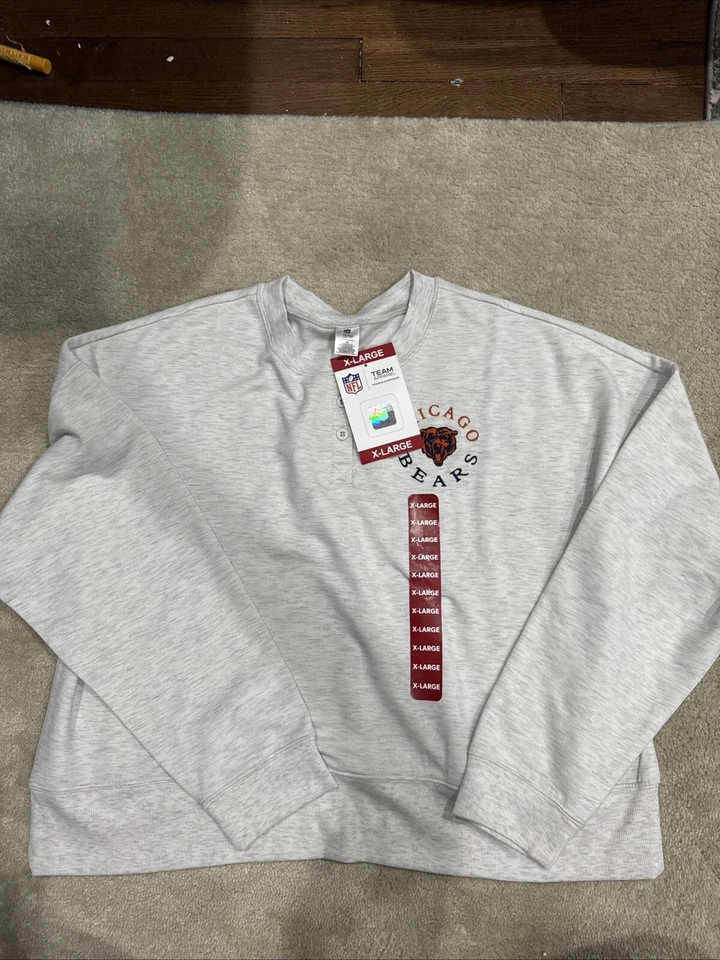 NWT NFL Womens Sweatshirt Chicago Bears Sz S,M,L, XL,XXL New Long Sleeve Soft - Image 1 of 1
