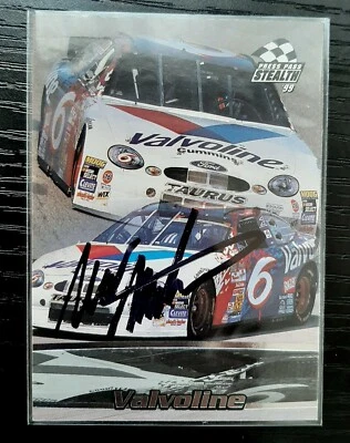Mark Martin 1999 PRESS PASS VALVOLINE HALL OF FAMER SIGNED Card #23 - Image 1 of 3