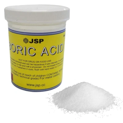Boric Acid 1 lb 99% Pure Powder Flux Gold Silver E-Waste Metal Refining Melting - Image 1 of 4