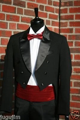 Frack Schwalbenschwanz  Hochzeitsanzug Herrenanzug SCHWARZ  NEU - Bild 1 von 4