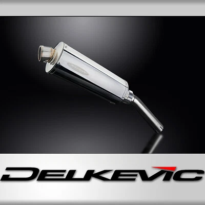 Suzuki DR650S DR650R 1990-1995 Slip On 14" Oval Stainless Exhaust Muffler Kit - Image 1 of 4