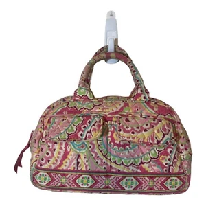 Vera Bradley Lola Small Bowler Satchel Capri Melon Retired Rare Print Handbag - Picture 1 of 8