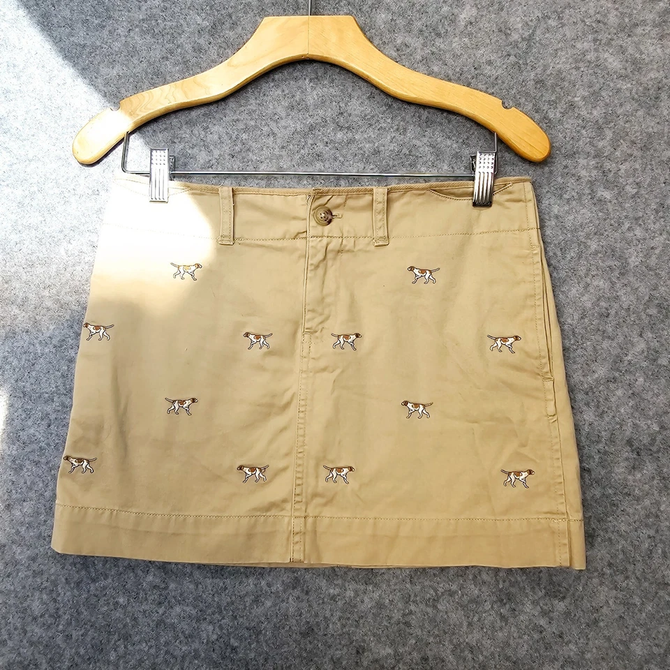 Minifalda Polo Ralph Lauren Niñas 16 XL Tostada Caqui Perros Preppy Ultra Super Foto 1 de 4