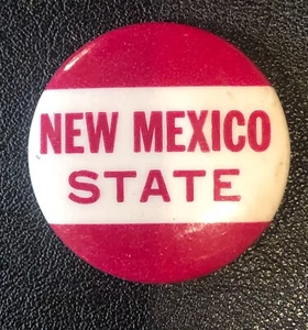 New Mexico State University Aggies NCAA VINTAGE USA Conference Pinback Button - Picture 1 of 2