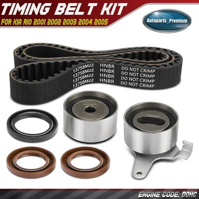 6x Kit de correa de distribución para Kia Rio 2001 2002 2003 2004 2005 L4 1,5 L 1,6 L GAS DOHC Foto 1 de 4