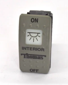 Interruptor basculante Thomas 52003720 luz interior 20A 14V gris - Imagen 1 de 4