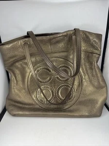 Vintage Coach Golden Brown Metallic - Picture 1 of 22