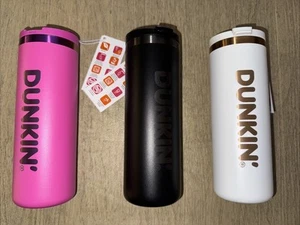 3er Pack 2025 Limited Edition Dunkin’ Ion Stainless Sipper 18oz Tumbler Cup - Bild 1 von 13