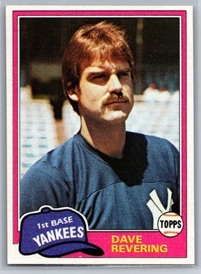 1981 Topps Traded Set Break #823 Dave Revering Near Mint or Better - Image 1 of 2