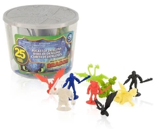 How to Train Your Dragon Bucket of 25 Dragon and Viking Figures NEW - Picture 1 of 1