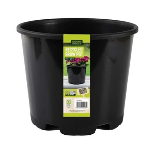 Growers Choice 15 Liter runde Behälter Töpfe 2er Pack schwarz recycelter Kunststoff - Bild 1 von 2