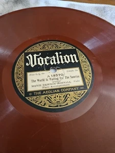 Marie Dawson Morrell - The World Is Waiting For The Sunrise + - Vocalion Record - Imagen 1 de 2