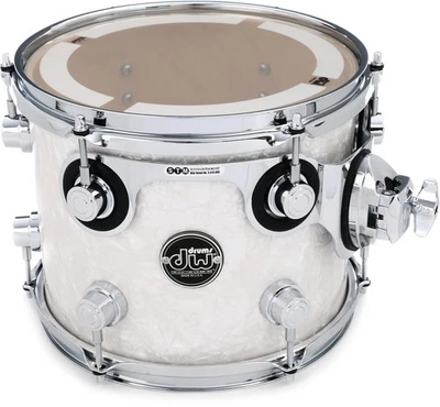 DW Performance Series Mounted Tom - 8" x 10" White Marine FinishPly - Image 1 of 4