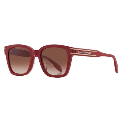 Gafas de sol Alexander McQueen marrón degradado cuadrado unisex AM0399SA 003 55 Foto 1 de 4