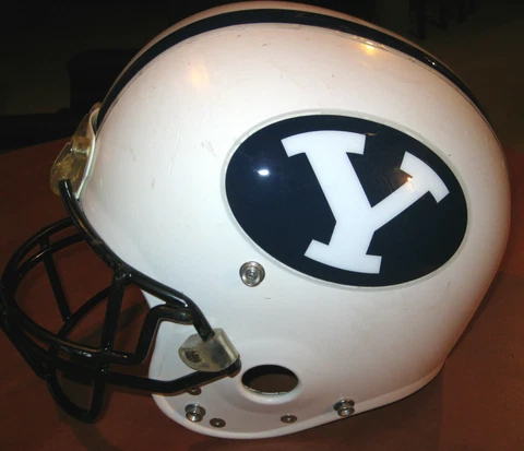 BYU BRIGHAM YOUNG COUGARS UNIVERSITY ADAMS COLLEGE FOOTBALL MEN'S HELMET Cover