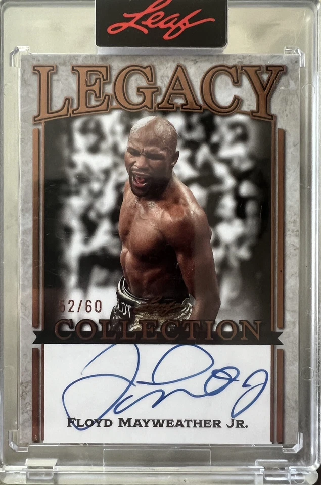 FLOYD MAYWEATHER 2022 LEAF LEGACY COLLECTION ON FARS AUTOGRAPH SP AUTO # /60 - Image 1 of 2