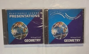 Lot of 2 GEOMETRY Electronic Teaching Tools + Lesson Presentations CD-ROM's  NEW - Picture 1 of 4