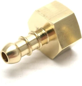 British Made 1/2" BSP FEMALE FITTING TO LPG FULHAM NOZZLE TO 8mm I/D HOSE - Picture 1 of 10