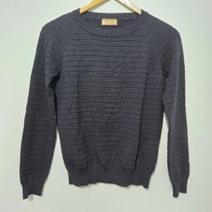 Suéter Falconeri Para Mujer Azul Marino Talla XS Texturizado Lujo Preppy Diseñador Informal - Imagen 1 de 9