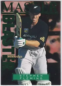 1996 HIGH VELOCITY NZ CRICKET MASTER BLASTER #5: STEPHEN FLEMING - KIWI CAPTAIN - Foto 1 di 1