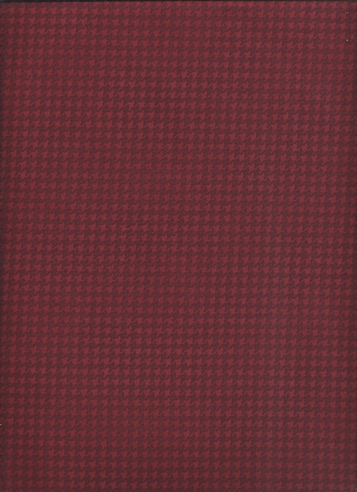 "Gatos coloridos", Blushed Houndstooth, Vermelho, Benartex, BTY - Imagem 1 de 1