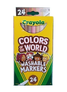 Crayola Colors Of The World Fine Line Washable Markers 24/Pk-587810 - Picture 1 of 4