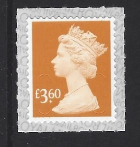 GB QEII ROYAL MAIL 2019 3,60 £ sello Machin SA M19L grabado código Walsall sin montar o nunca montado - Imagen 1 de 1